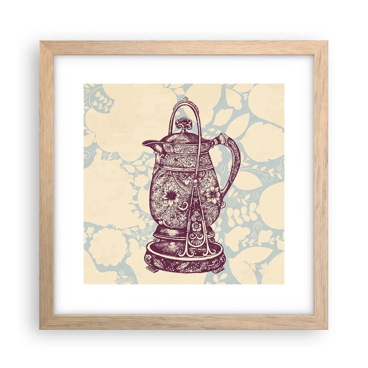 Affisch i ram av ljusek - Skönhet av det vardagliga livet - 30x30 cm