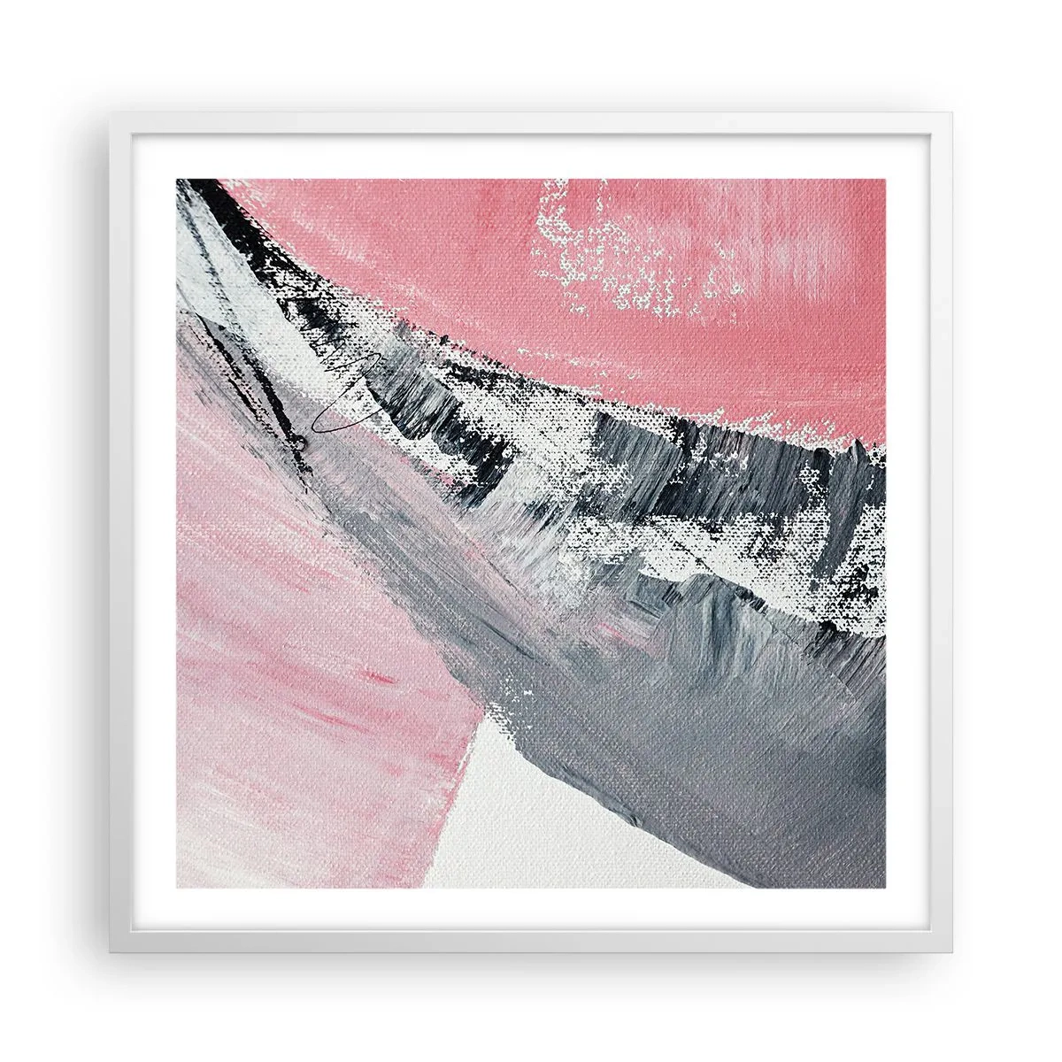 Affisch i vit ram - Anpassad komposition - 60x60 cm