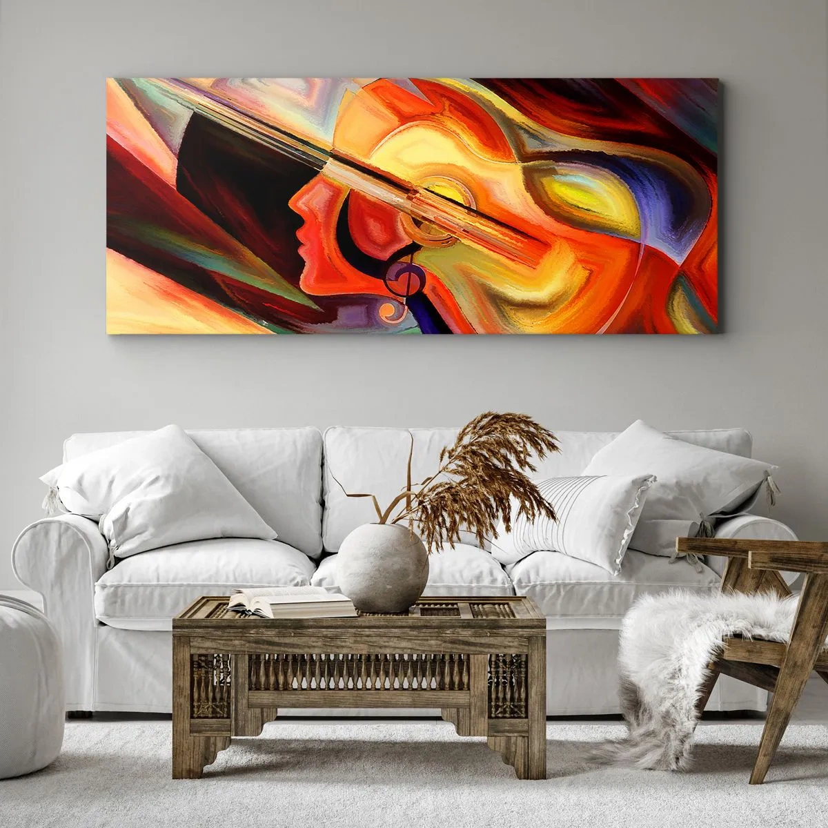 Canvastavla - Bild på duk - Allt väl - 90x30 cm