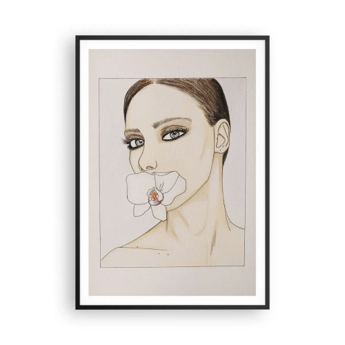 Affisch i svart ram - Elegansens och skönhetens symbol - 70x100 cm