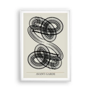 Affisch i vit ram - Det kom ut spontant - 70x100 cm