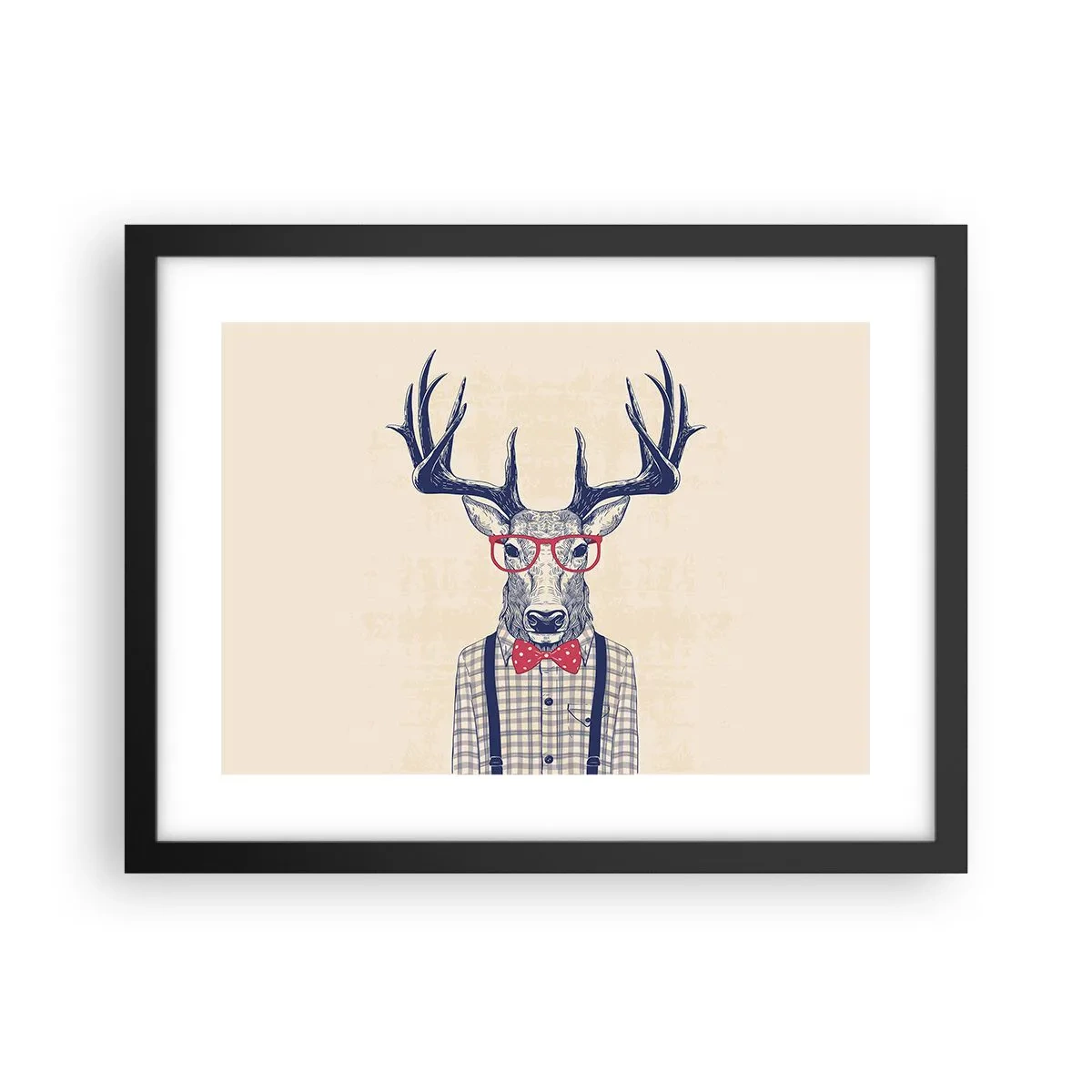 Affisch i svart ram - Rolig extravagans - 40x30 cm