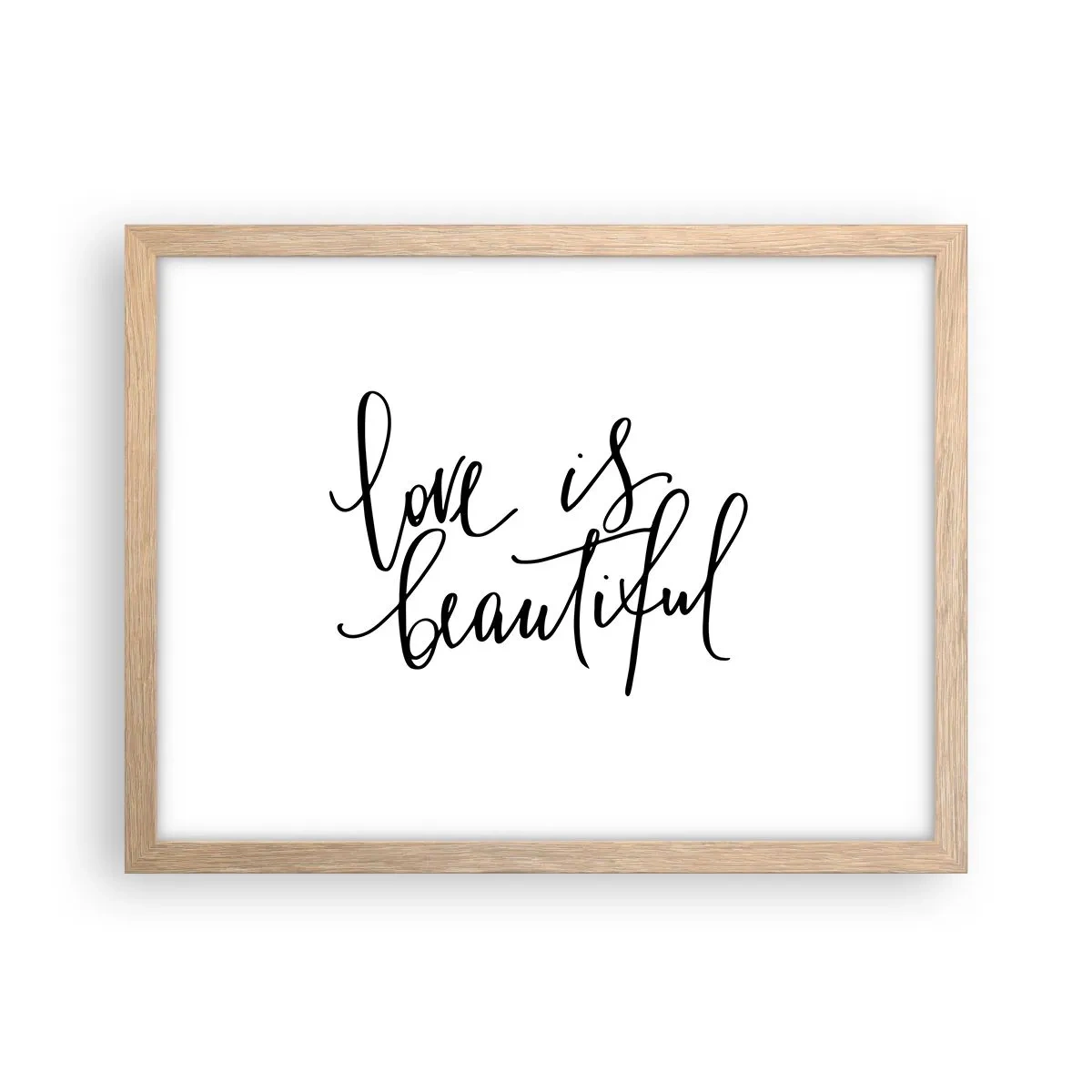 Affisch i ram av ljusek - Läs och upprepa - 40x30 cm