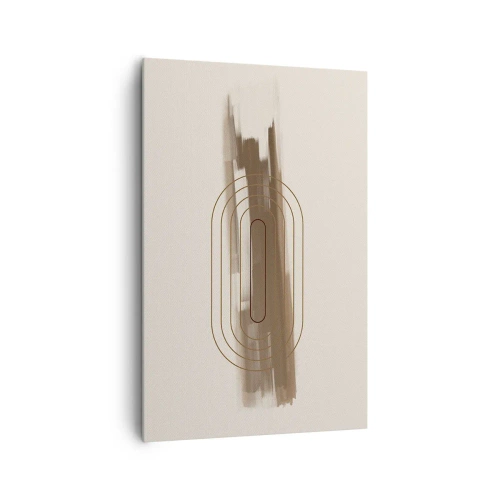 Canvastavla - Bild på duk - Grå blåst - 80x120 cm