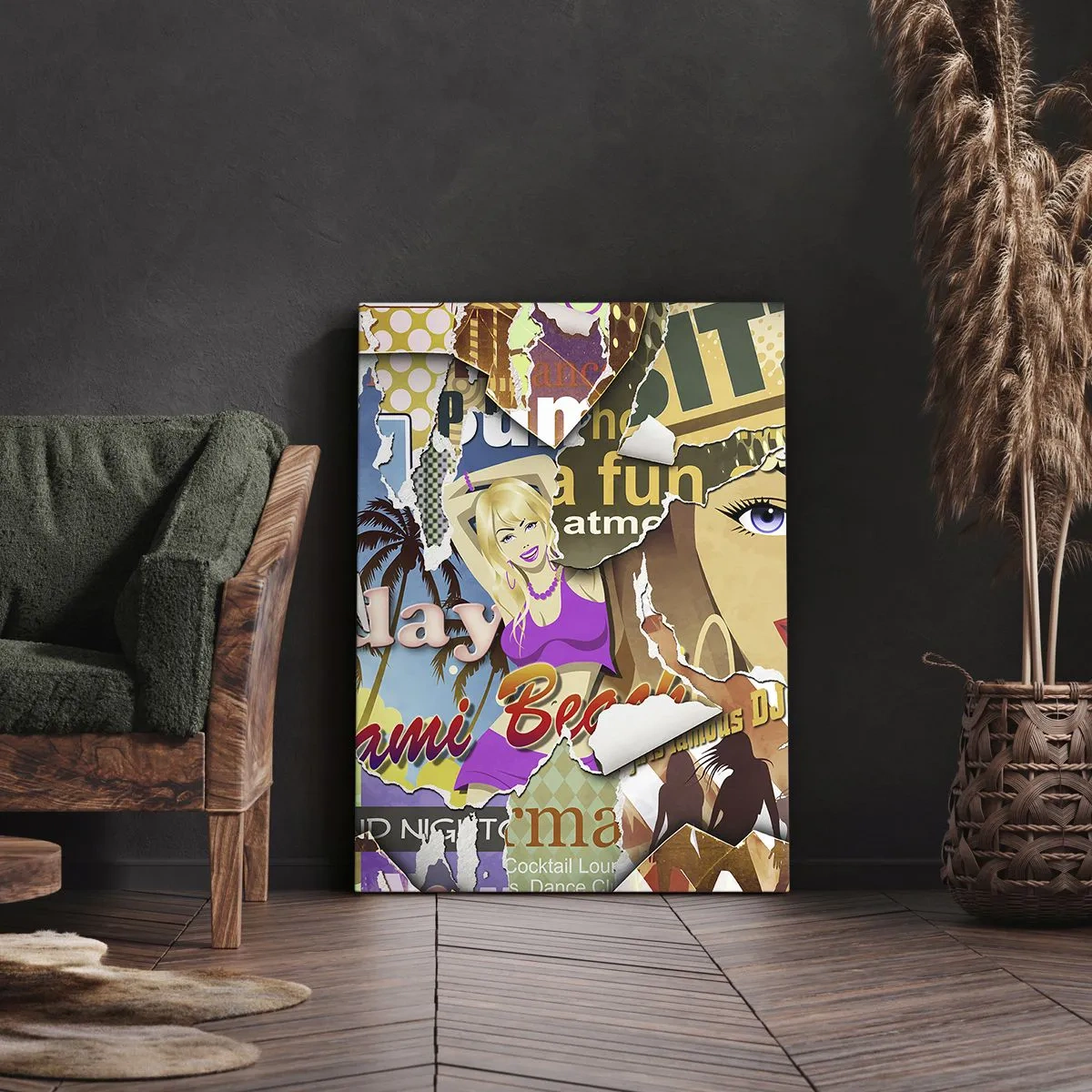 Canvastavla - Bild på duk - Sommarens återblickar - 55x100 cm