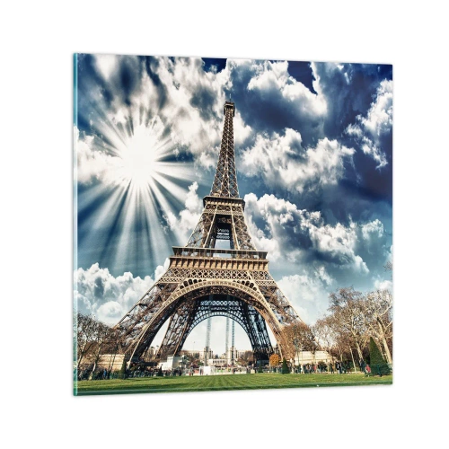 Glastavla - Bild på glas - Den enda under solen - 40x40 cm