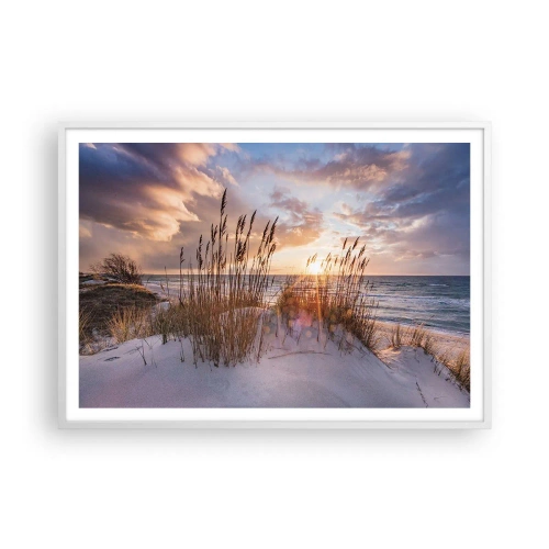 Affisch i vit ram - Farväl till solen och vinden - 100x70 cm
