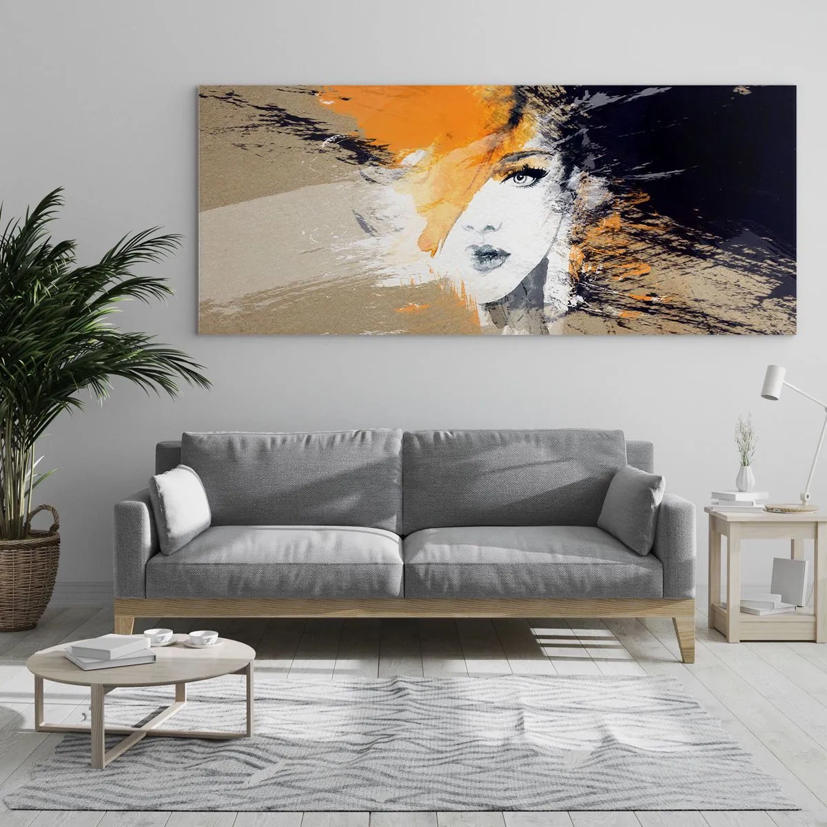Glastavla - Bild på glas - Och så blir det ljus - 100x40 cm