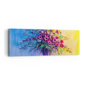 Canvastavla - Bild på duk - Sommarängens gåva - 90x30 cm