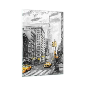 Glastavla - Bild på glas - New York berättelse - 70x100 cm