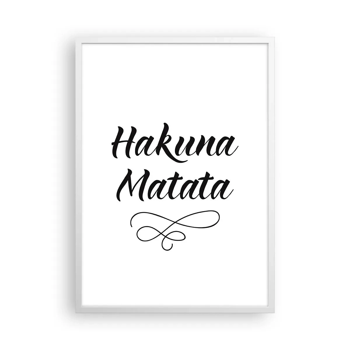 Affisch i vit ram - Bästa rådet - 50x70 cm