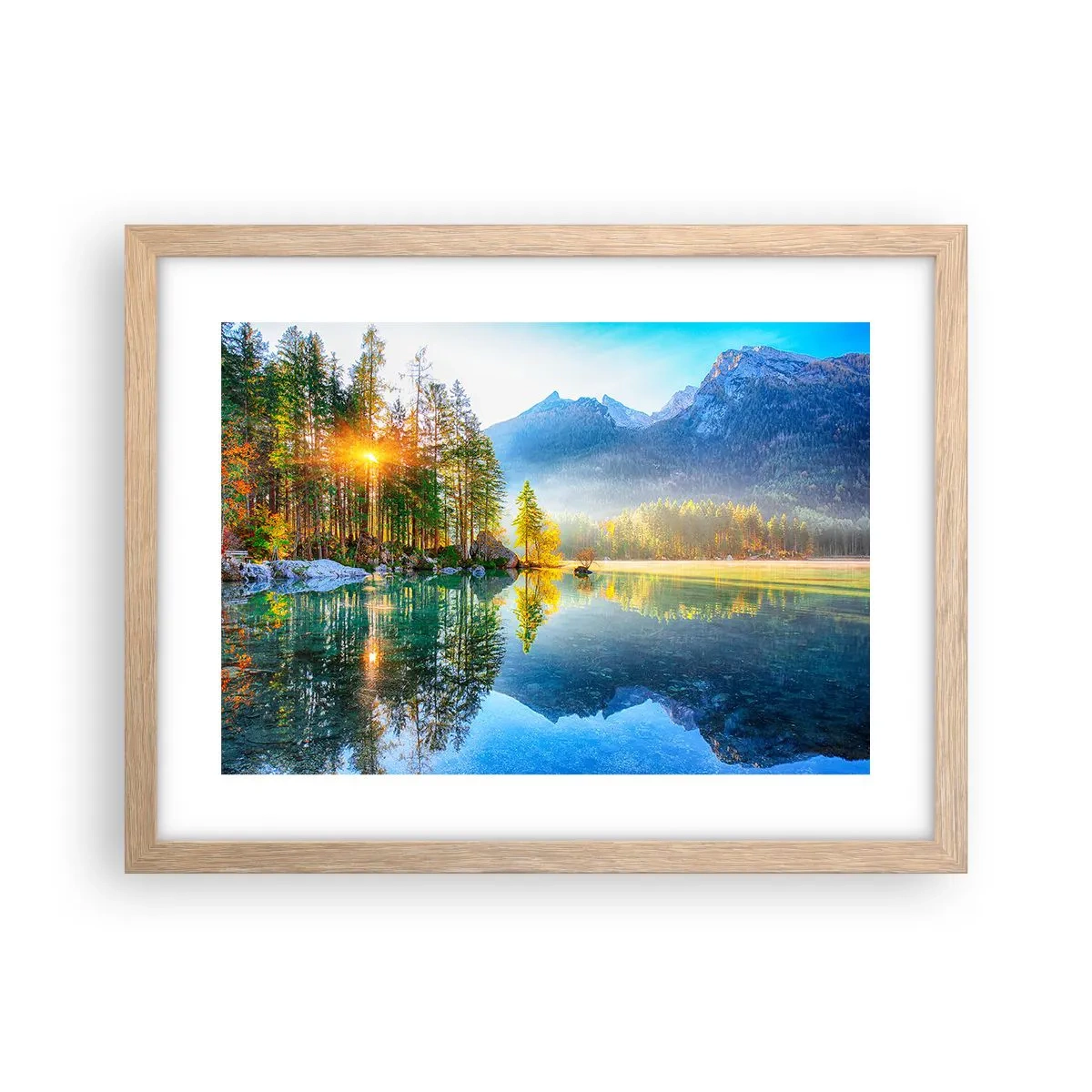 Affisch i ram av ljusek - Majestät och sötma - 40x30 cm