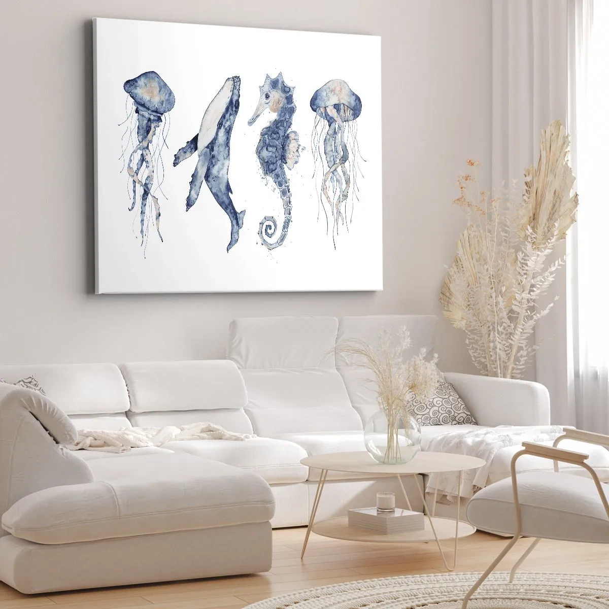 Canvastavla - Bild på duk - Havets under - 70x50 cm