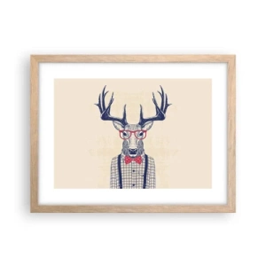 Affisch i ram av ljusek - Rolig extravagans - 40x30 cm