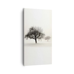 Canvastavla - Bild på duk - Vintersömn - 55x100 cm