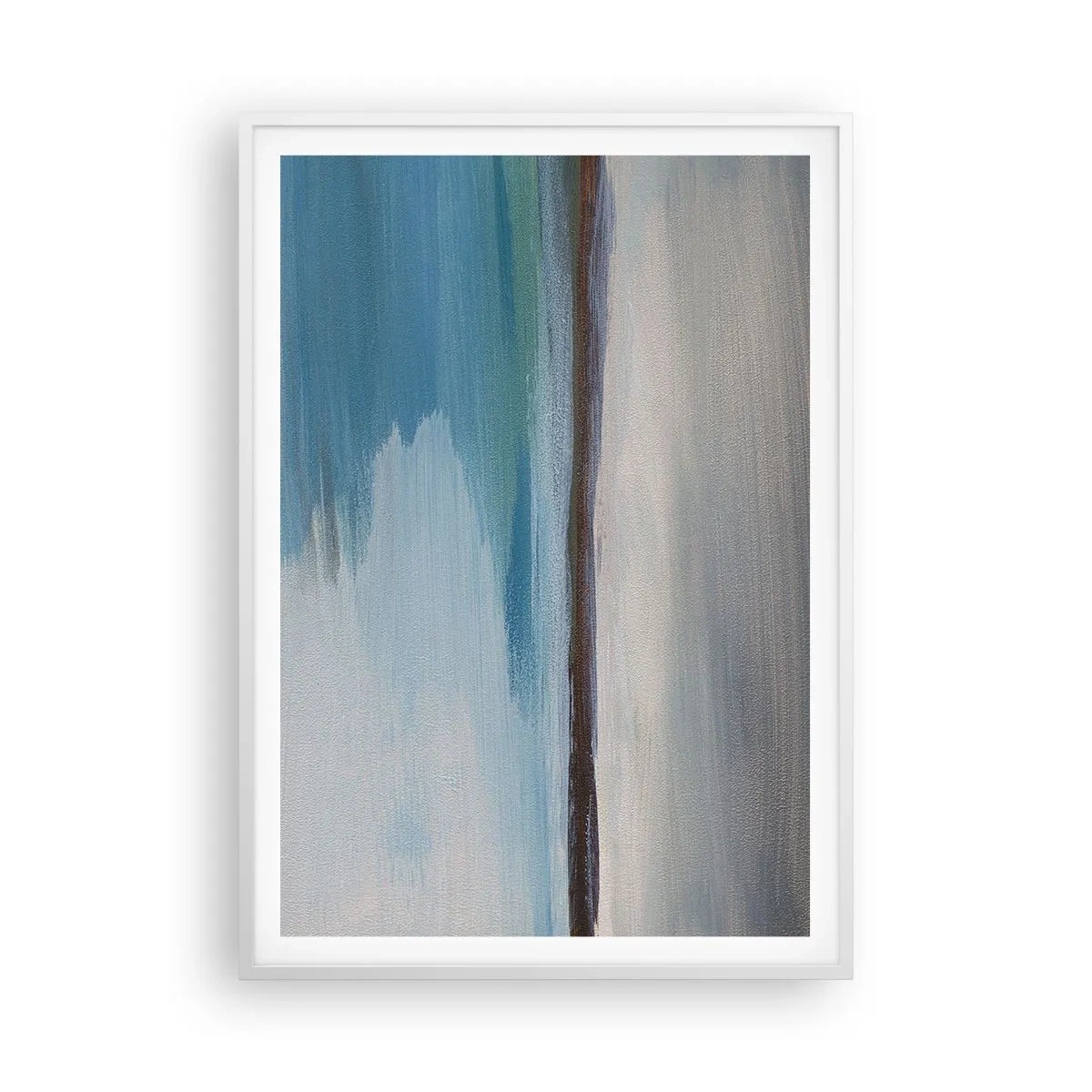 Affisch i vit ram - Horisontellt landskap - 70x100 cm