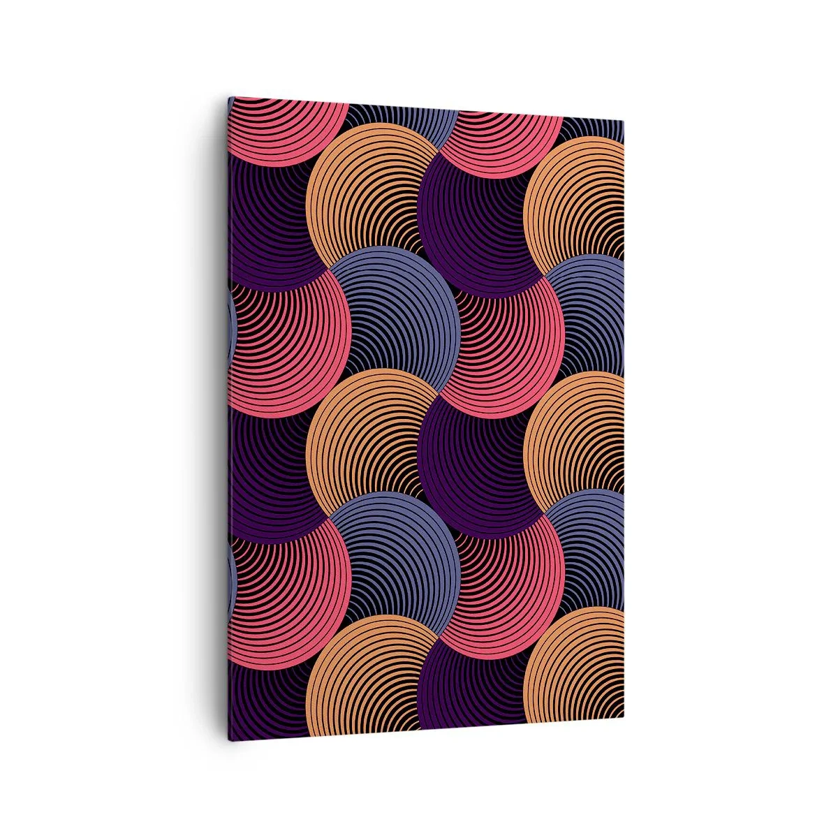 Canvastavla - Bild på duk - I en cirkulär rytm - 70x100 cm