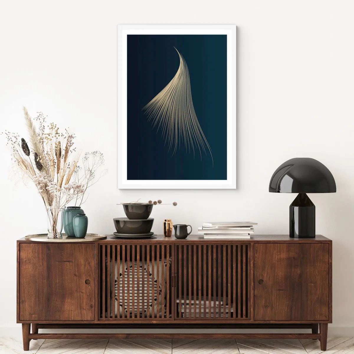 Affisch i vit ram - Som en ängels hårstrå - 70x100 cm