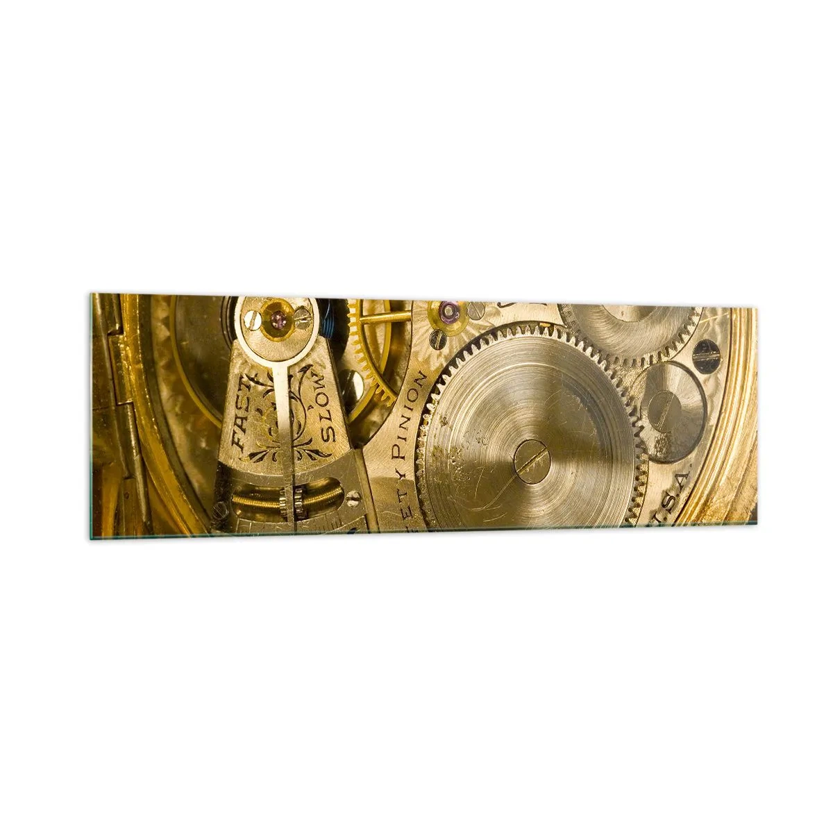 Glastavla - Bild på glas - Gå med tidens anda - 160x50 cm