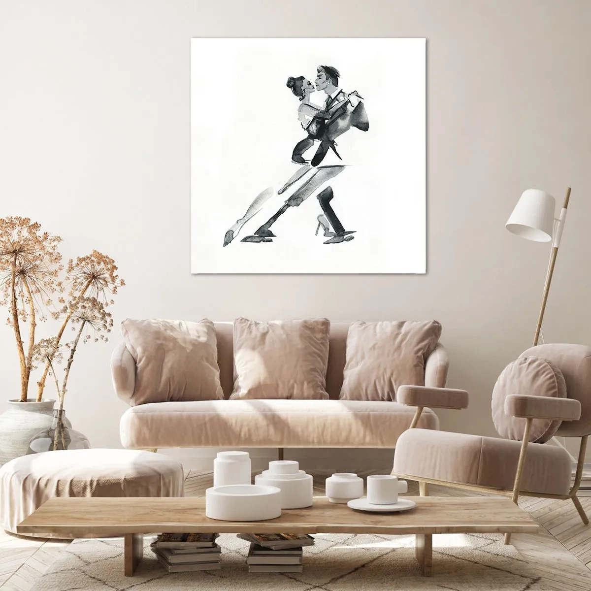 Canvastavla - Bild på duk - I en rytm - 70x70 cm