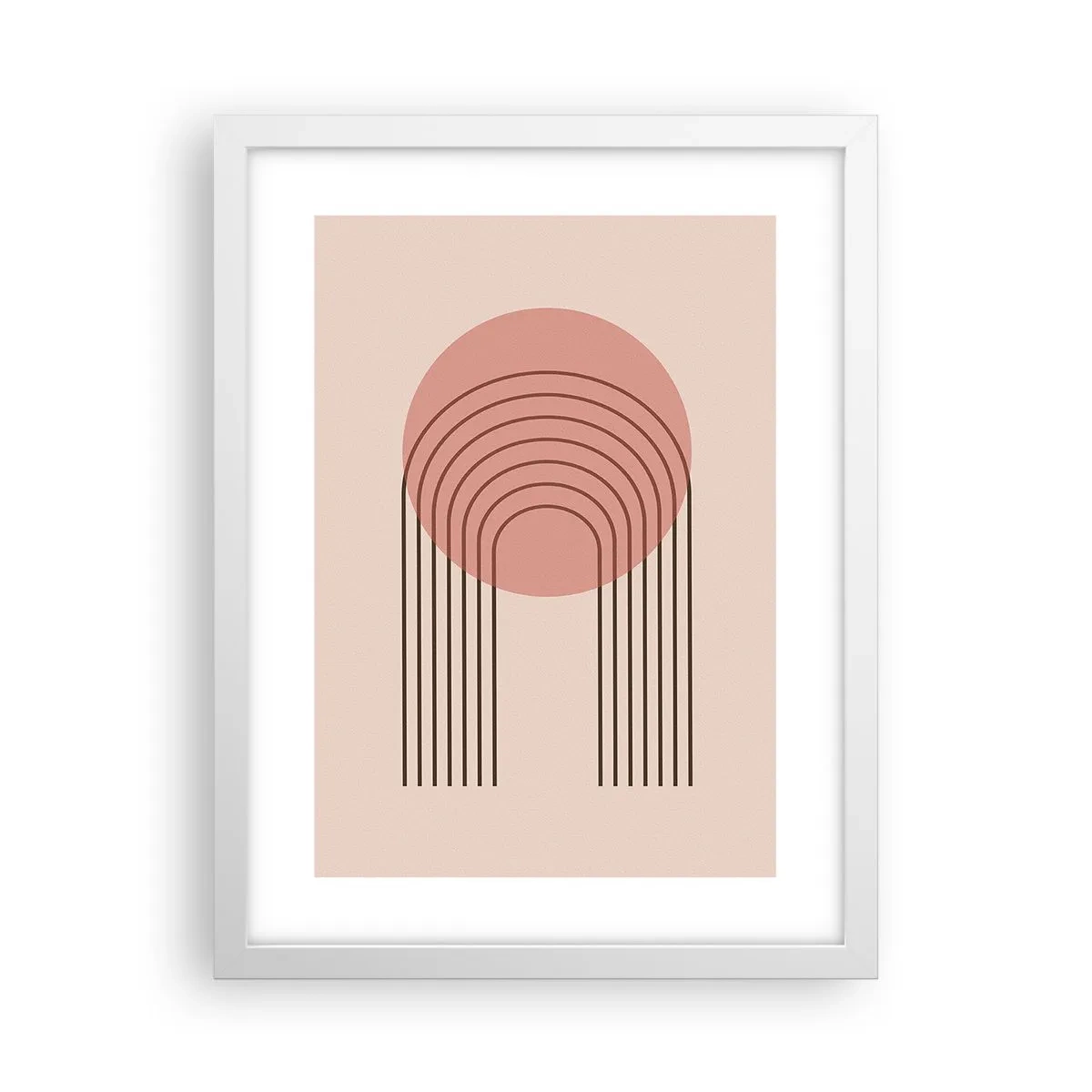 Affisch i vit ram - Ostoppad attraktionskraft - 30x40 cm