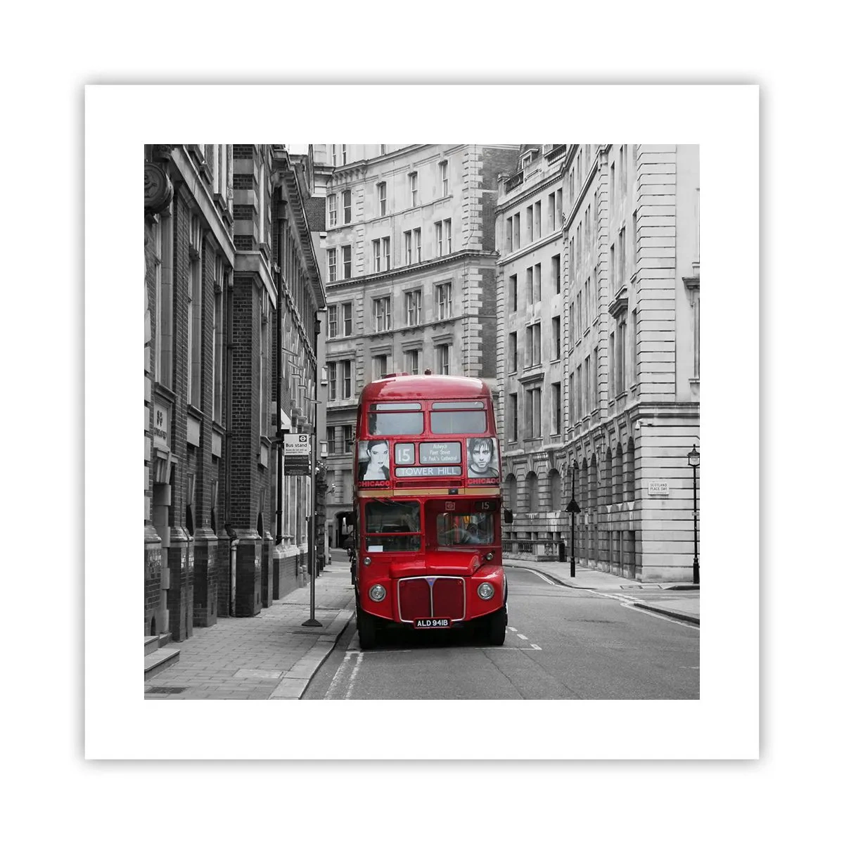 Affisch - Vardagen behöver inte vara grå - 40x40 cm