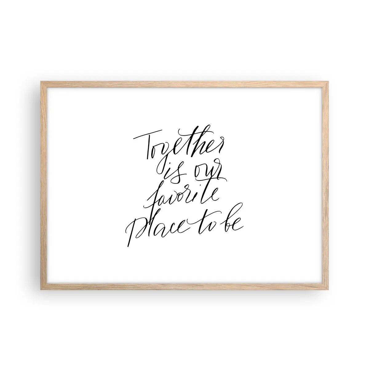 Affisch i ram av ljusek - Känner du också det? - 70x50 cm