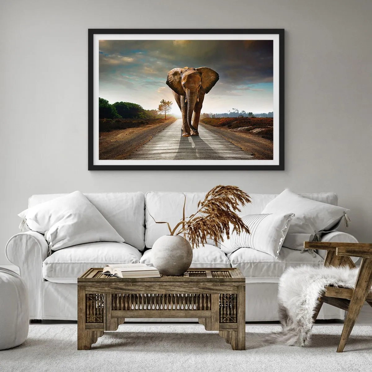 Affisch i svart ram - Inte alls i en porslinsbutik - 40x30 cm