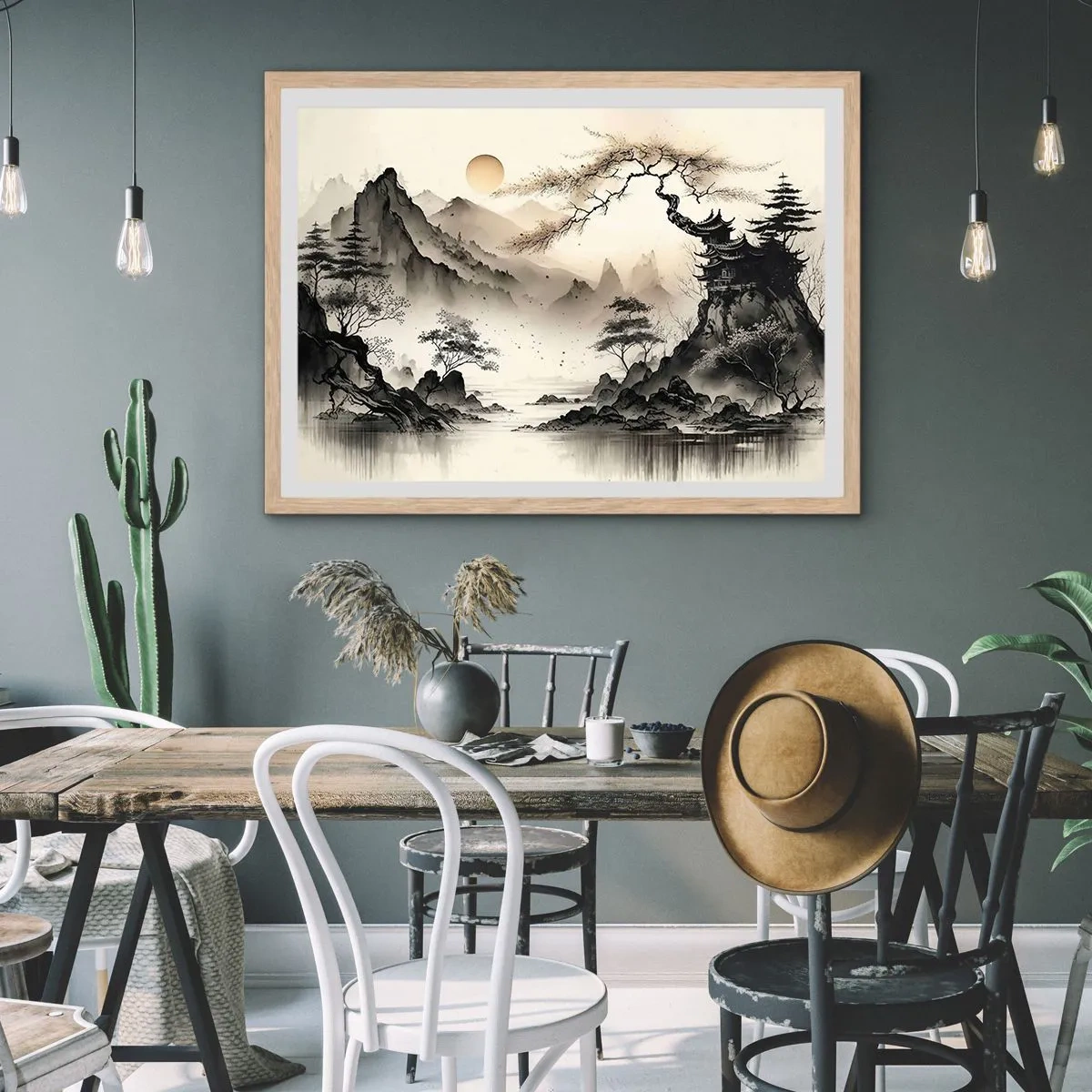 Affisch i ram av ljusek - Orientens unika charm - 91x61 cm