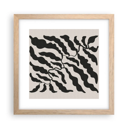 Affisch i ram av ljusek - Kvadratens natur - 30x30 cm