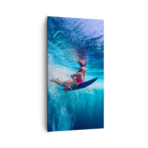 Canvastavla - Bild på duk - Glädjens djup - 55x100 cm