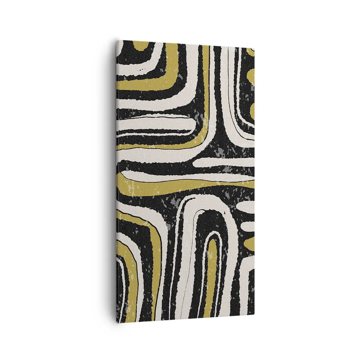 Canvastavla - Bild på duk - Komposition: stråk och gränder - 55x100 cm