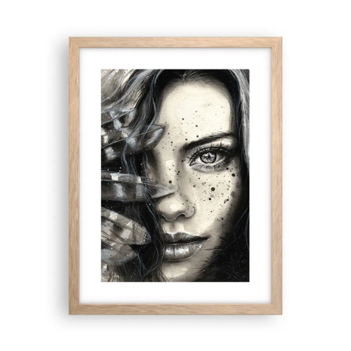 Affisch i ram av ljusek - Vild skönhet - 30x40 cm