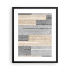 Affisch i svart ram - Komposition: allt i lod - 40x50 cm