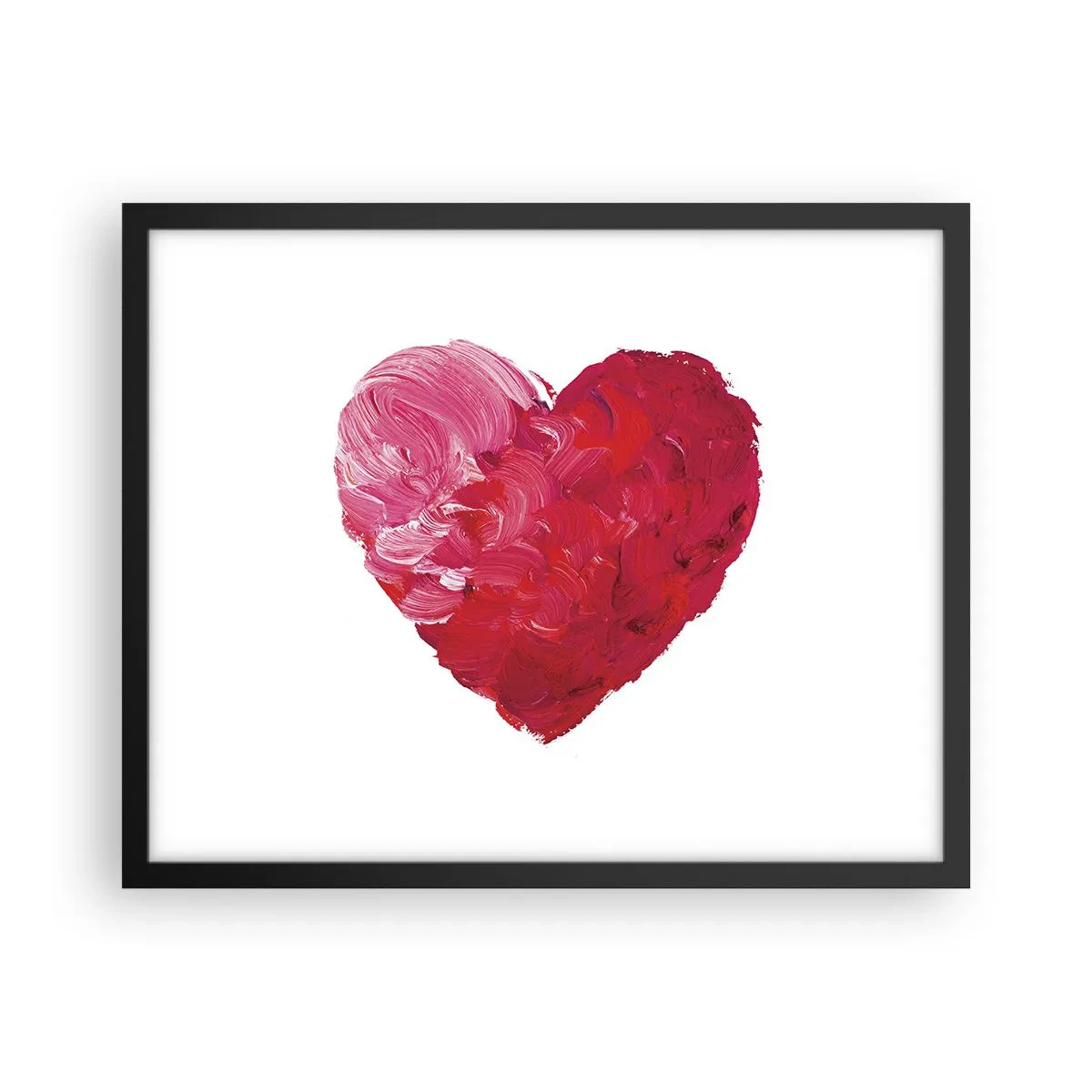 Affisch i svart ram - All you need is love - 50x40 cm