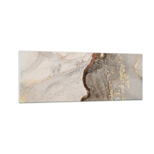 Glastavla - Bild på glas - På färgernas gräns - 140x50 cm