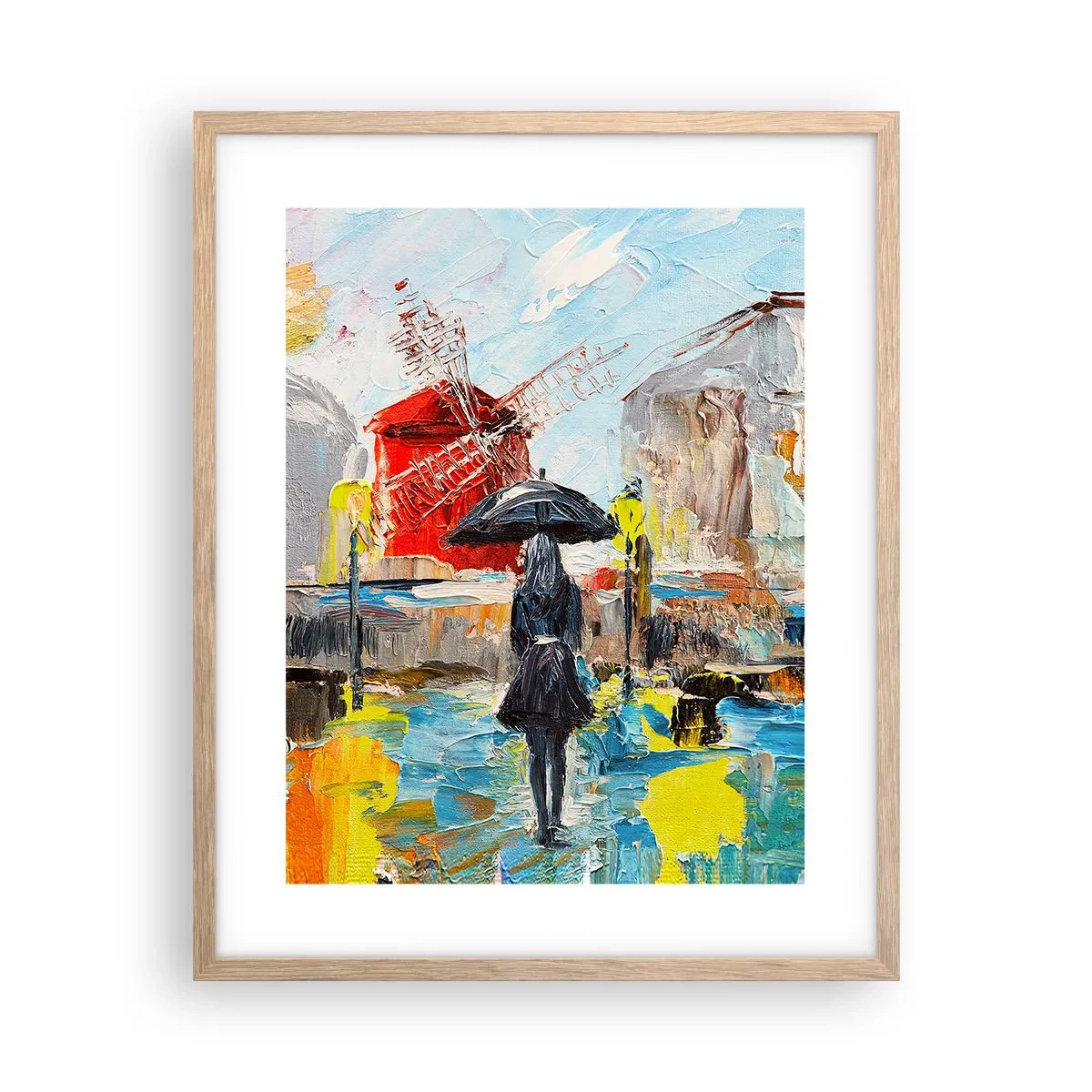 Affisch i ram av ljusek - Parislegender - 40x50 cm