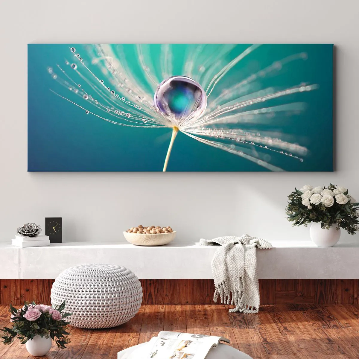 Canvastavla - Bild på duk - Mystisk stund - 100x40 cm