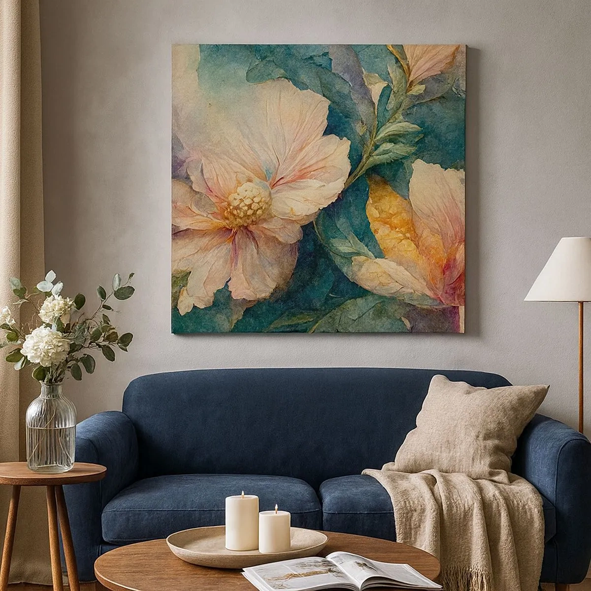 Canvastavla - Bild på duk - Bara subtilitet - 30x30 cm