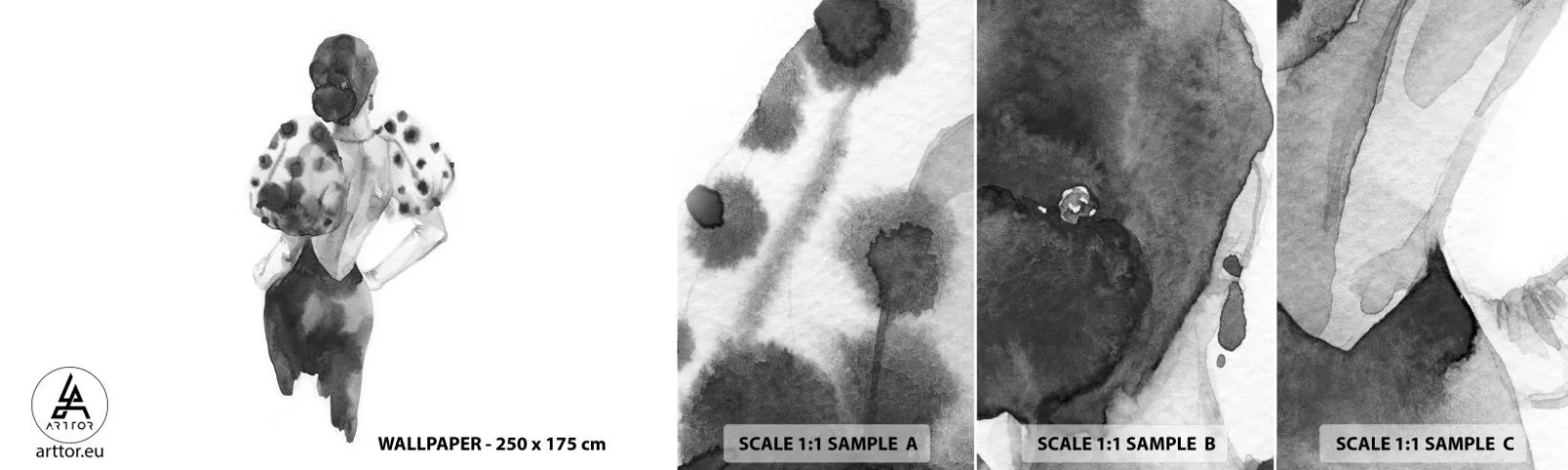 Fototapet Prov Standard Eco - Hon passerade nära mig - Kvinna, Mode, Modell - 100x30 cm