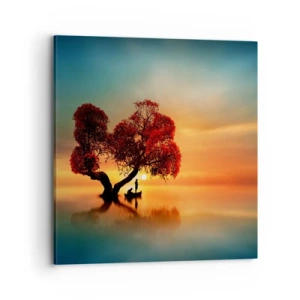 Canvastavla - Bild på duk - Avlägsen tystnad - 70x70 cm