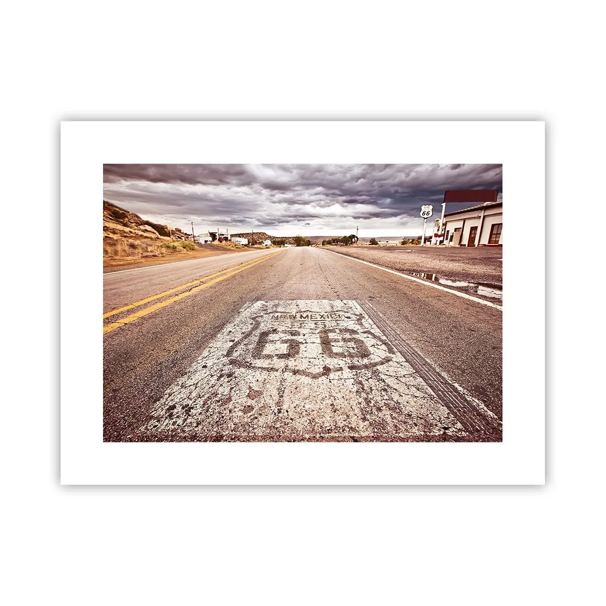 Affisch - Mother Road - amerikanska legenden - 40x30 cm