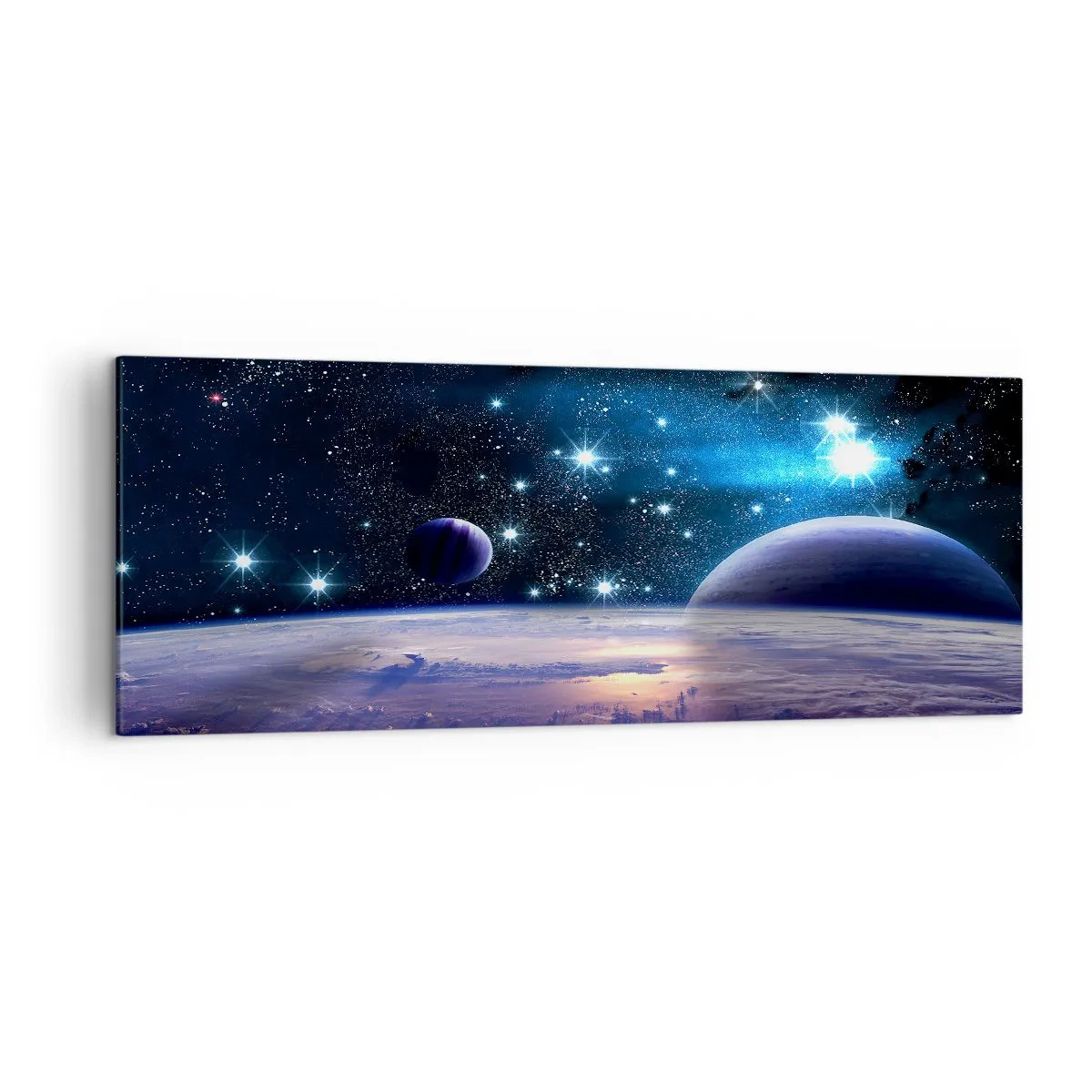 Canvastavla - Bild på duk - Fortfarande ensamma? - 140x50 cm