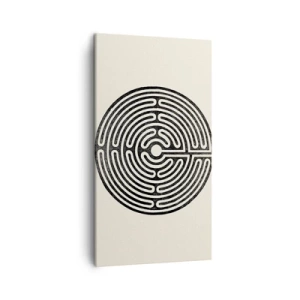 Canvastavla - Bild på duk - Mystisk ordning - 45x80 cm