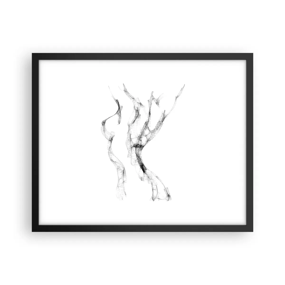 Affisch i svart ram - Vacker och stark - 50x40 cm