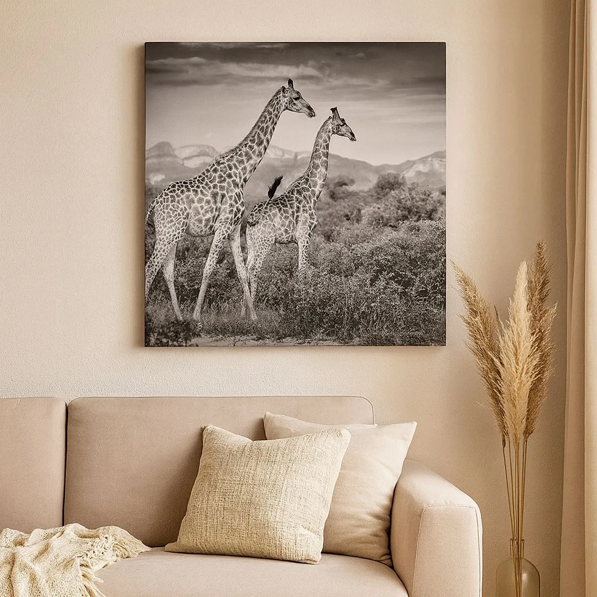 Canvastavla - Bild på duk - Högre klasser i Afrika - 30x30 cm