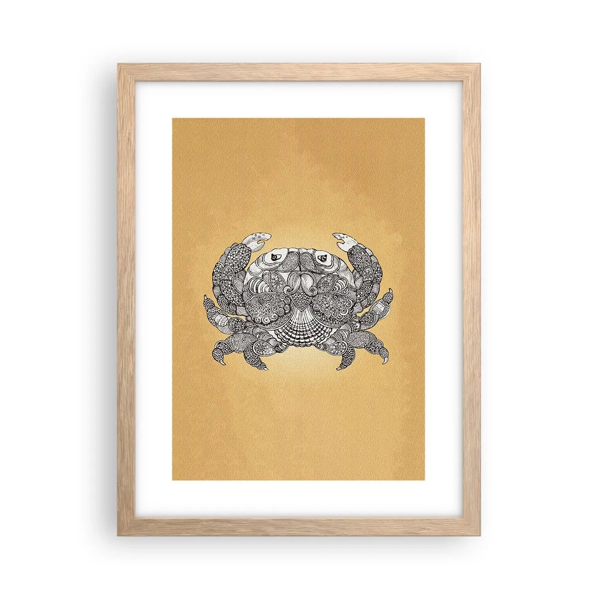 Affisch i ram av ljusek - Herr Krabba berättar - 30x40 cm