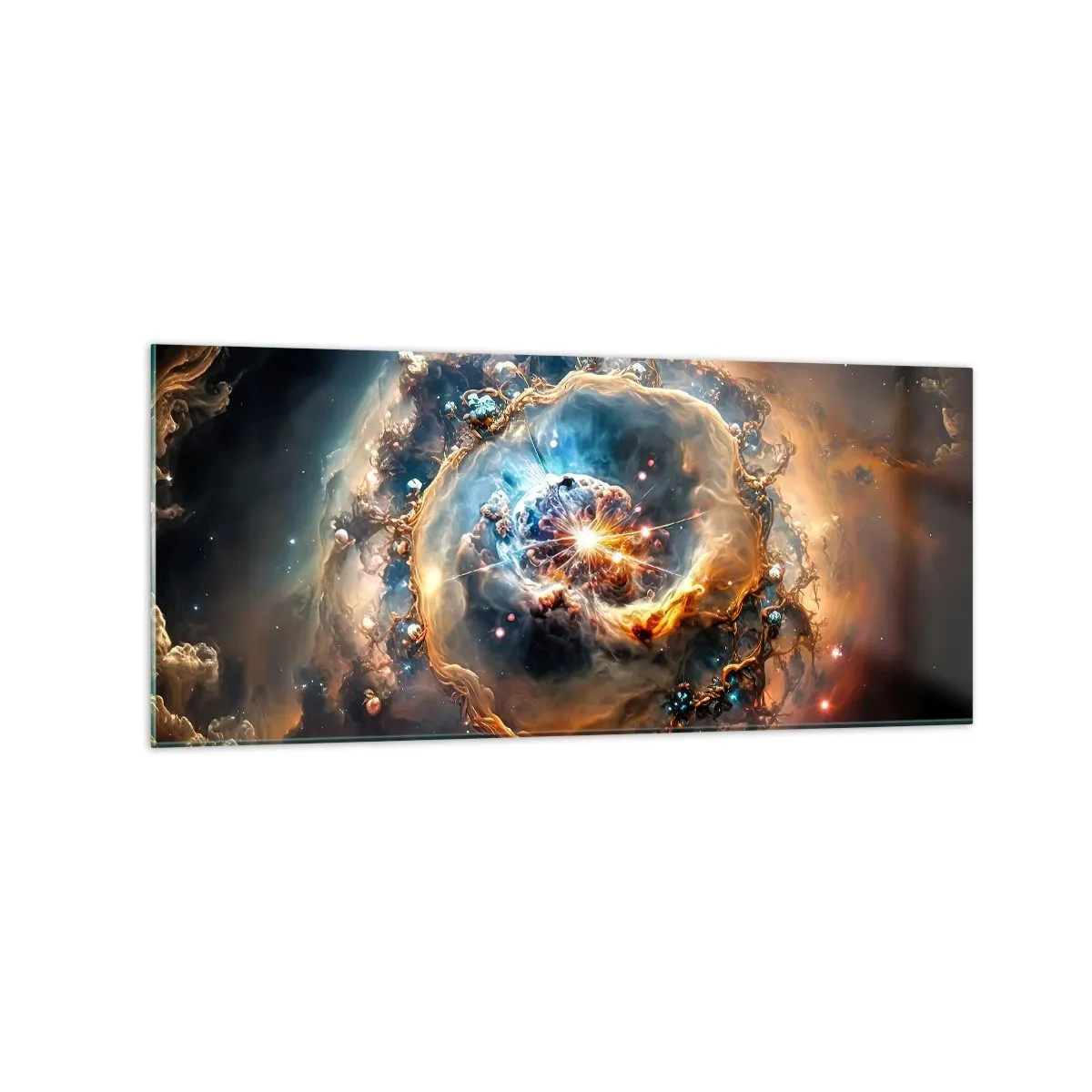Glastavla - Bild på glas - Början - 120x50 cm