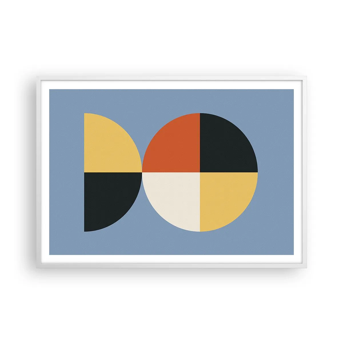 Affisch i vit ram - Titta och räkna - 100x70 cm