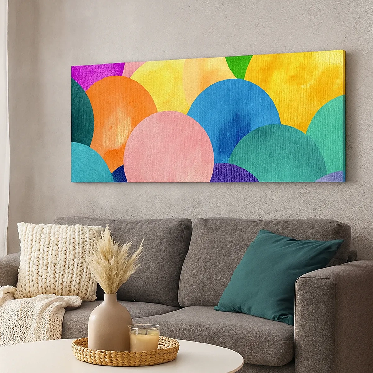 Canvastavla - Bild på duk - Full av liv - 30x30 cm